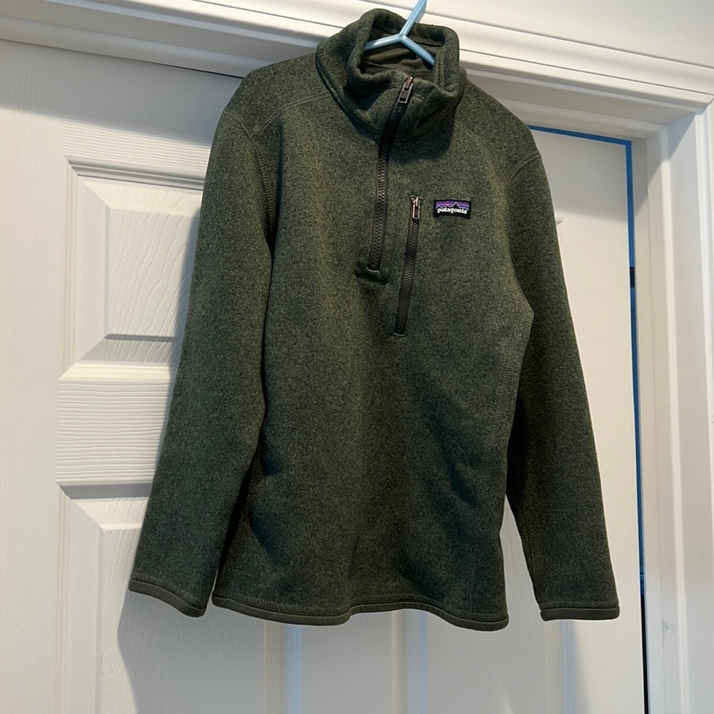 Patagonia Better Sweater Green Boys Sweater